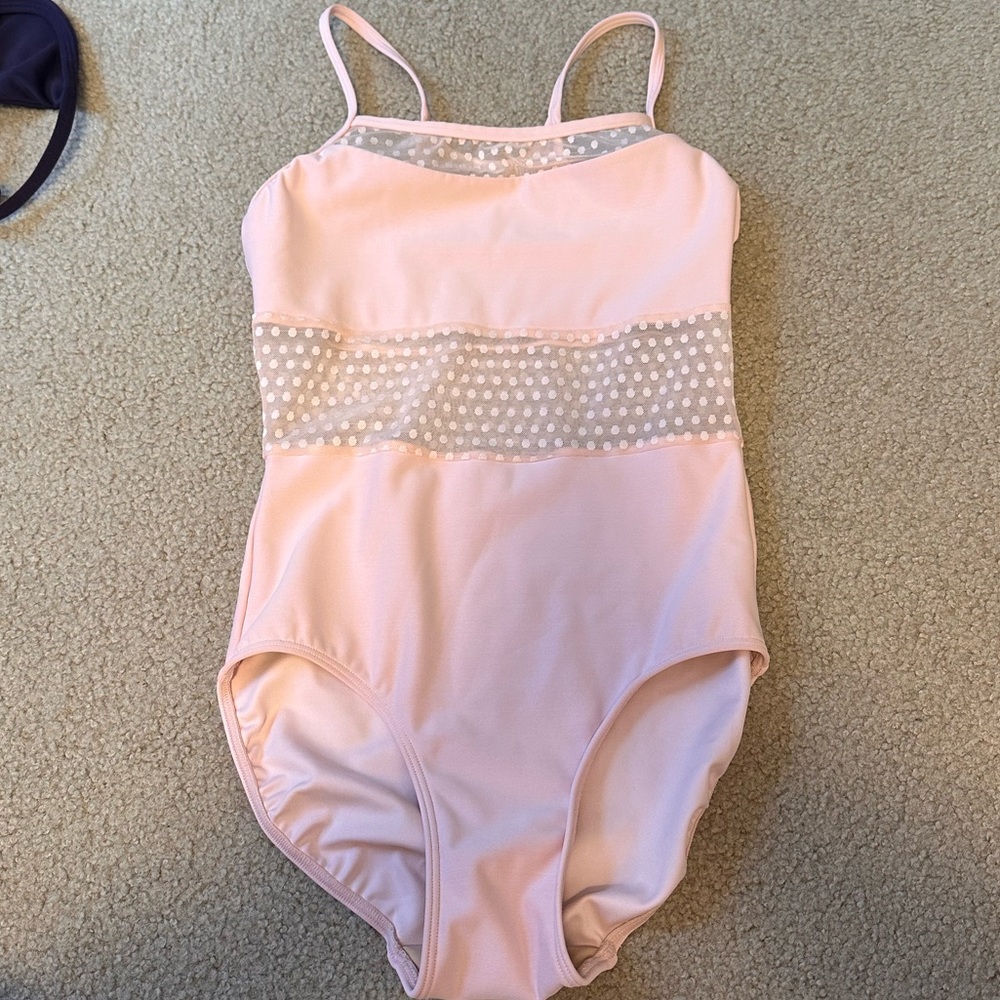 Eleve Pink Bethany Leotard Size Small